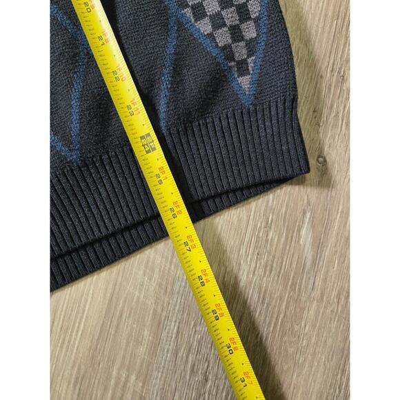 Allyance Men's Sweater Vest Size Large Cotton Blend Diamond Retro - Picture 13 of 15